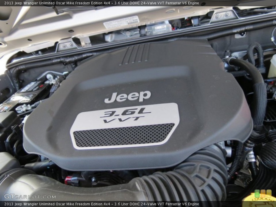 3.6 Liter DOHC 24-Valve VVT Pentastar V6 Engine for the 2013 Jeep Wrangler Unlimited #77813283