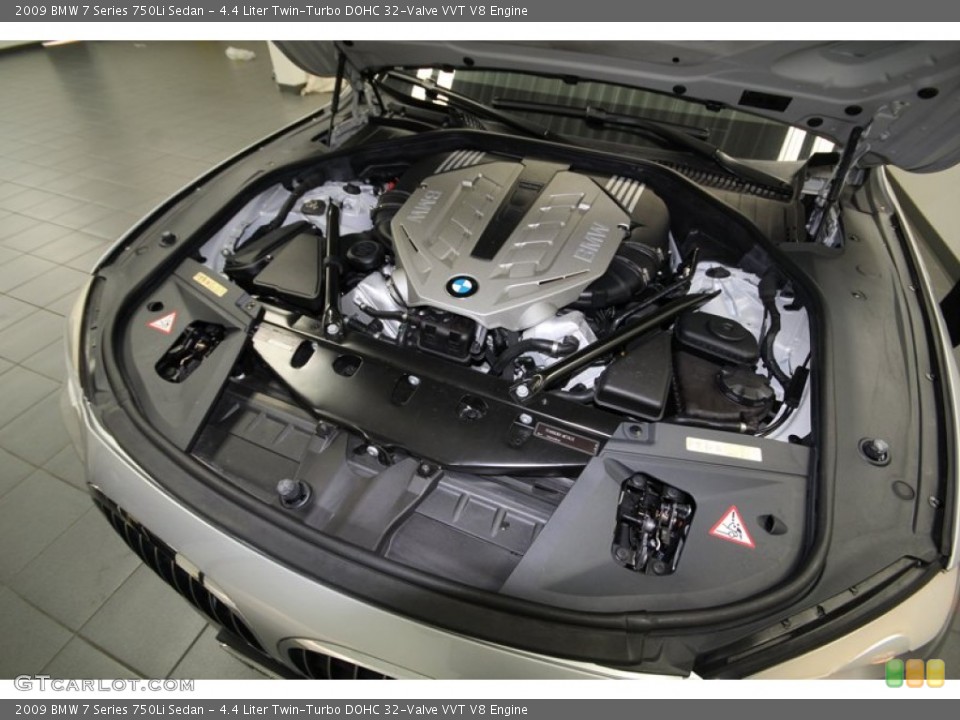 4.4 Liter Twin-Turbo DOHC 32-Valve VVT V8 Engine for the 2009 BMW 7 Series #77816906