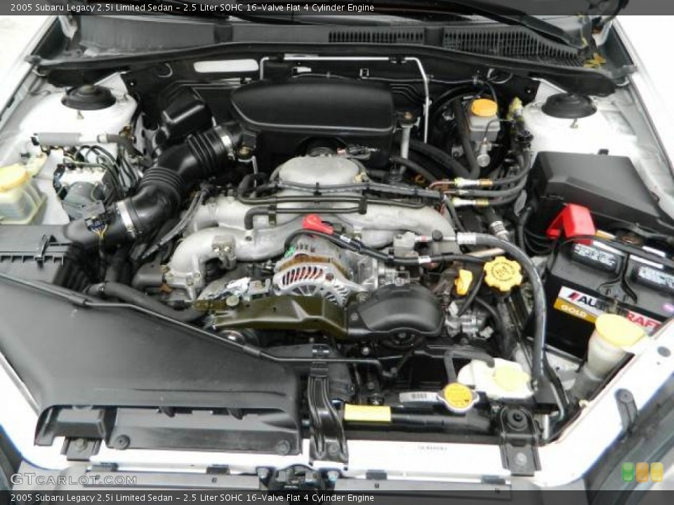 2.5 Liter SOHC 16-Valve Flat 4 Cylinder 2005 Subaru Legacy Engine