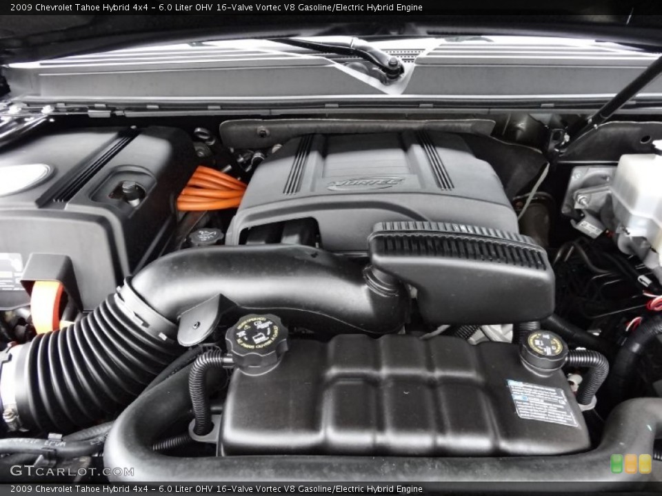 6.0 Liter OHV 16-Valve Vortec V8 Gasoline/Electric Hybrid Engine for the 2009 Chevrolet Tahoe #77830692