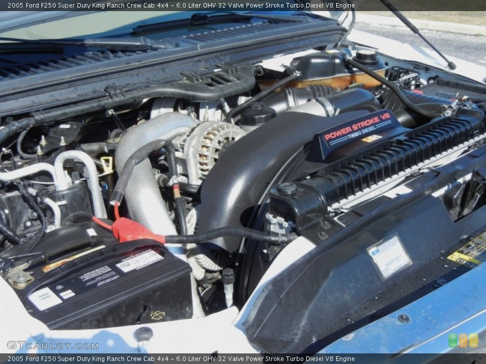 6.0 Liter OHV 32 Valve Power Stroke Turbo Diesel V8 Engine for the 2005 Ford F250 Super Duty #77832237