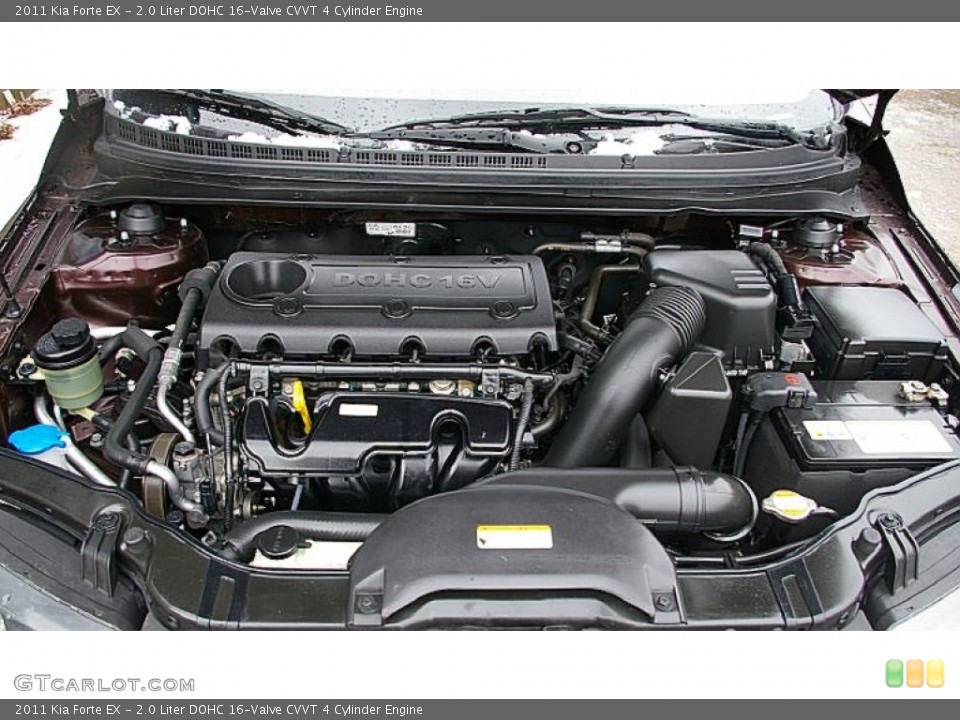 2.0 Liter DOHC 16-Valve CVVT 4 Cylinder 2011 Kia Forte Engine