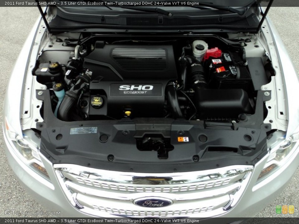 3.5 Liter GTDI EcoBoost Twin-Turbocharged DOHC 24-Valve VVT V6 2011 Ford Taurus Engine