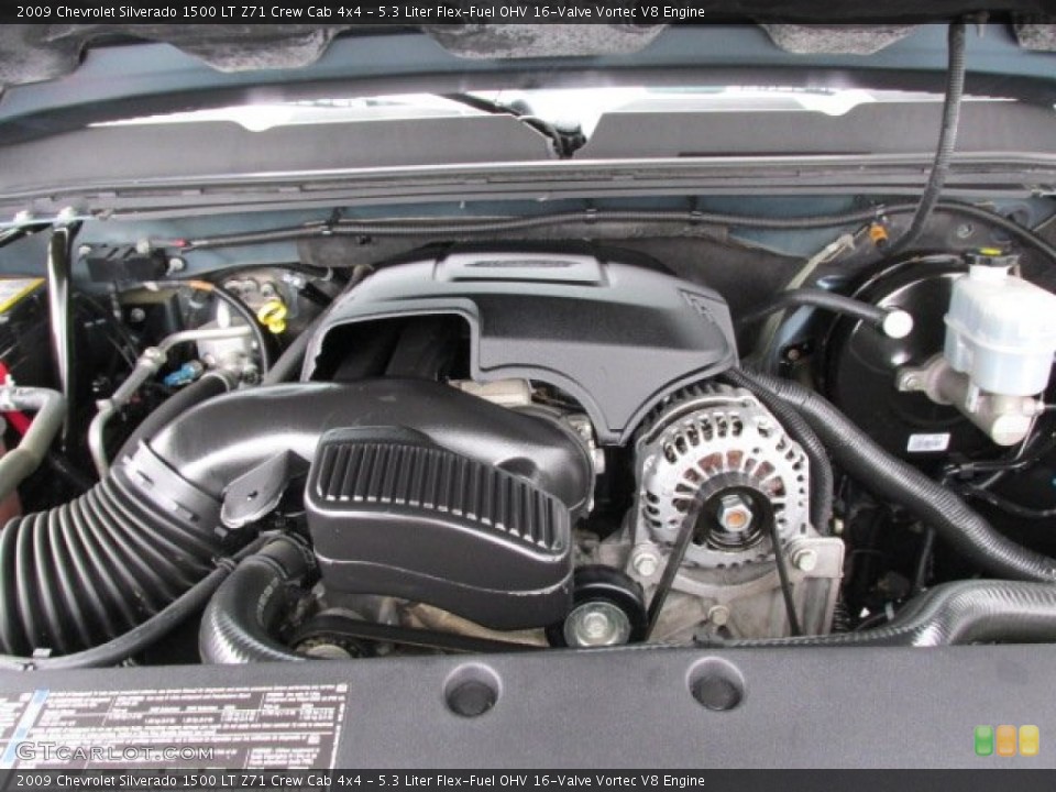 5.3 Liter Flex-Fuel OHV 16-Valve Vortec V8 Engine for the 2009 Chevrolet Silverado 1500 #77851035