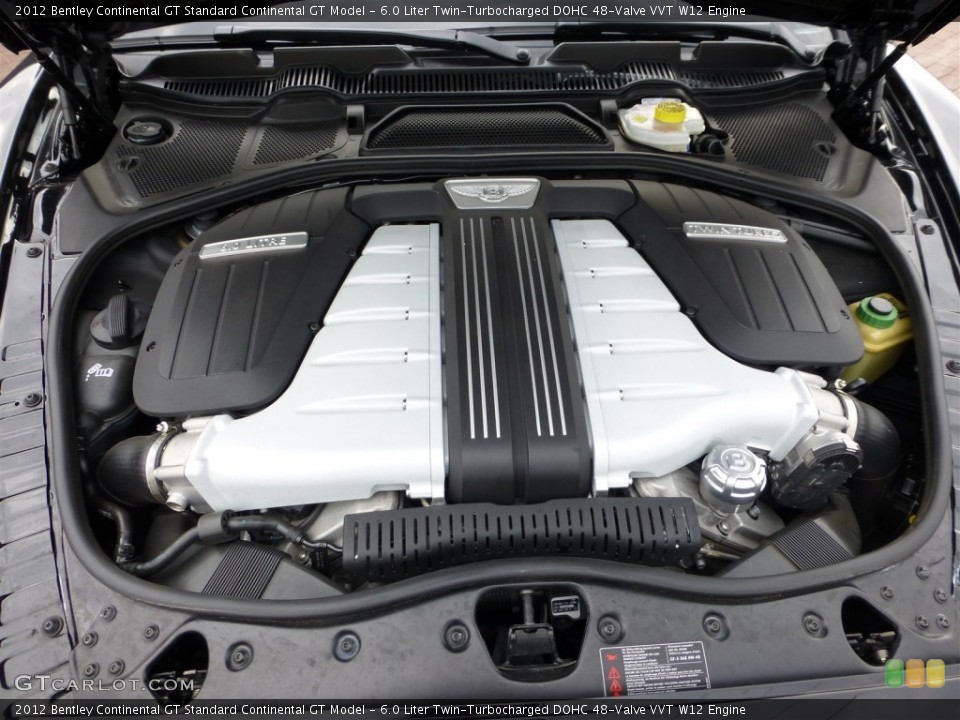 6.0 Liter Twin-Turbocharged DOHC 48-Valve VVT W12 Engine for the 2012 Bentley Continental GT #77862180