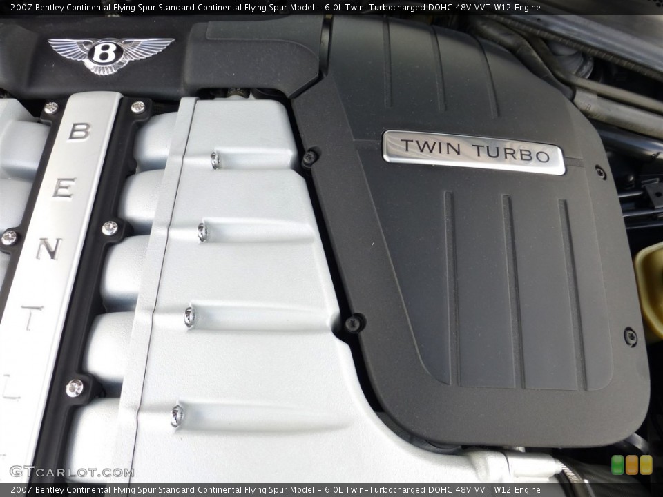 6.0L Twin-Turbocharged DOHC 48V VVT W12 Engine for the 2007 Bentley Continental Flying Spur #77873060