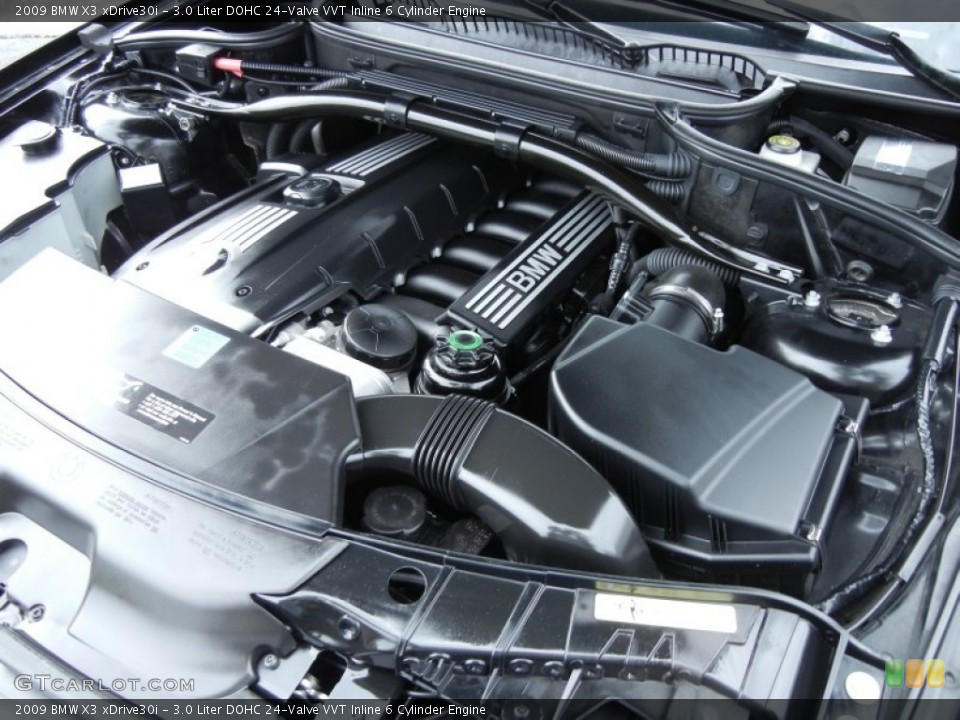 3.0 Liter DOHC 24-Valve VVT Inline 6 Cylinder Engine for the 2009 BMW X3 #77883267