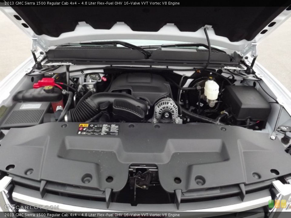 4.8 Liter Flex-Fuel OHV 16-Valve VVT Vortec V8 Engine for the 2013 GMC Sierra 1500 #77884830