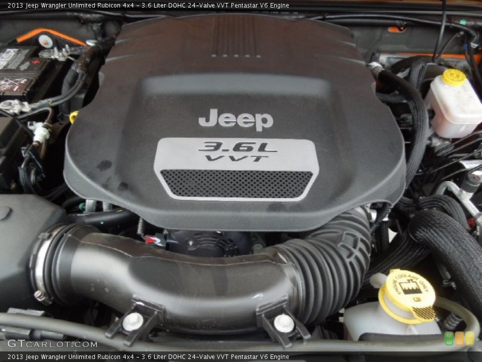 3.6 Liter DOHC 24-Valve VVT Pentastar V6 Engine for the 2013 Jeep Wrangler Unlimited #77887754