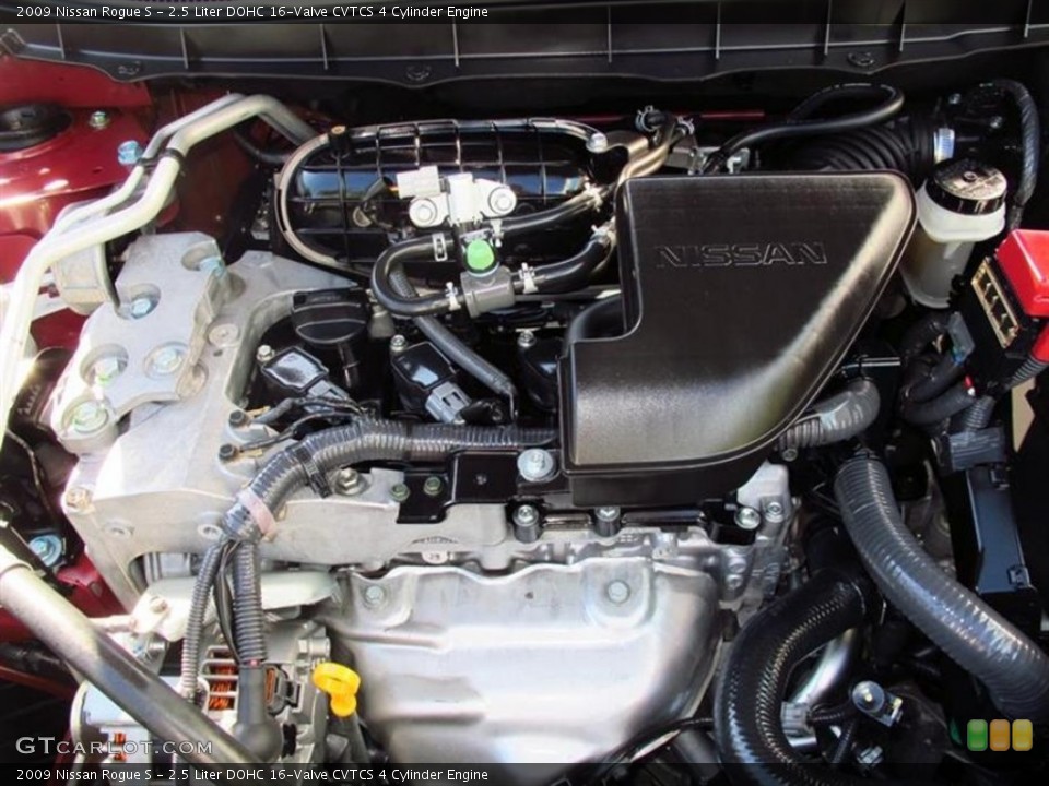 2.5 Liter DOHC 16-Valve CVTCS 4 Cylinder 2009 Nissan Rogue Engine