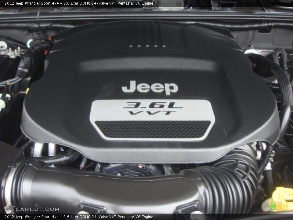 3.6 Liter DOHC 24-Valve VVT Pentastar V6 Engine for the 2012 Jeep Wrangler #77910154