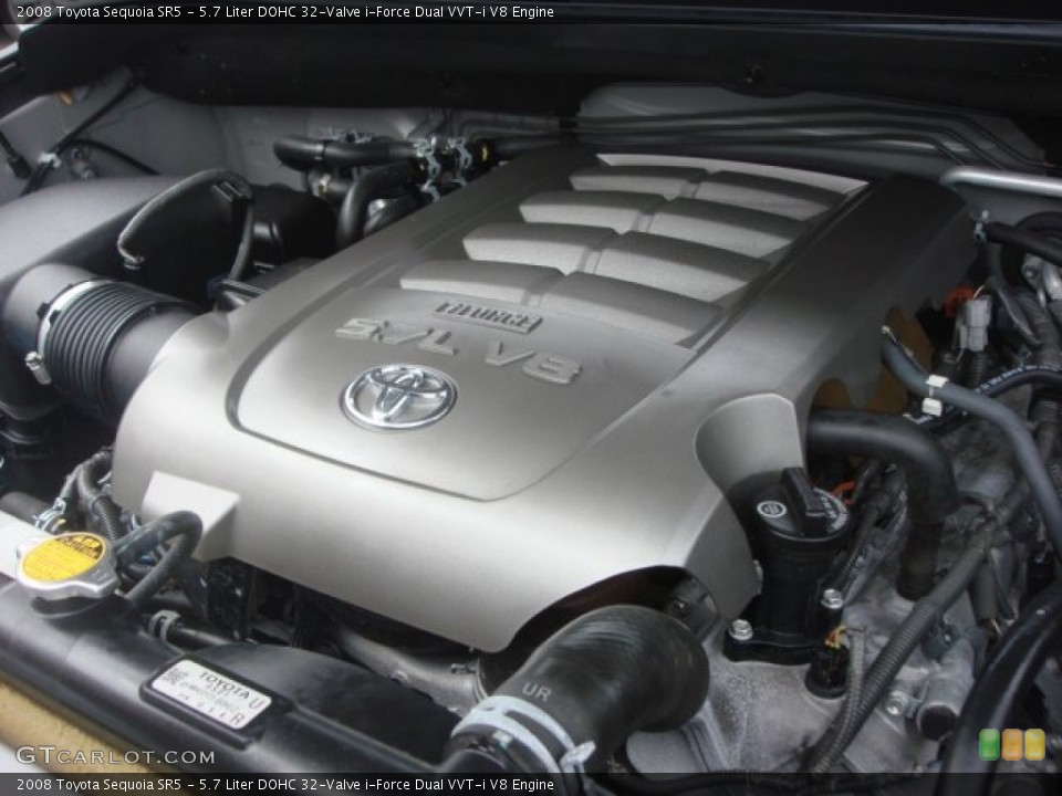 5.7 Liter DOHC 32-Valve i-Force Dual VVT-i V8 Engine for the 2008 Toyota Sequoia #77911384