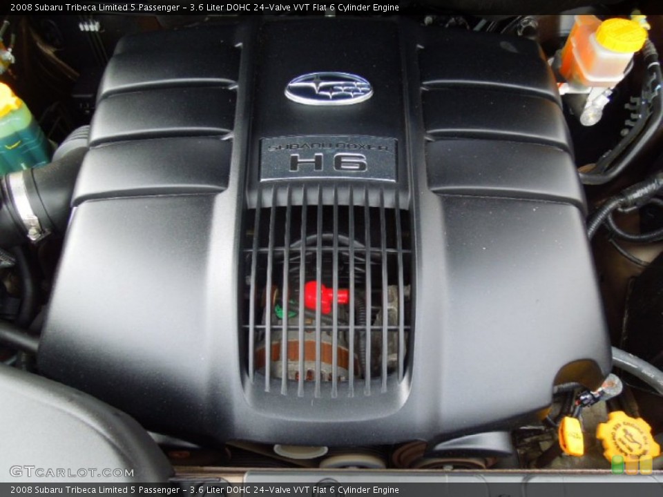 3.6 Liter DOHC 24-Valve VVT Flat 6 Cylinder Engine for the 2008 Subaru Tribeca #77923429