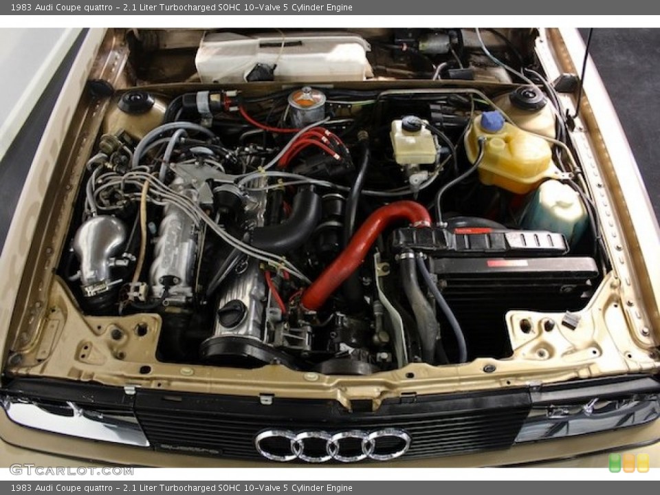 2.1 Liter Turbocharged SOHC 10-Valve 5 Cylinder 1983 Audi Coupe Engine