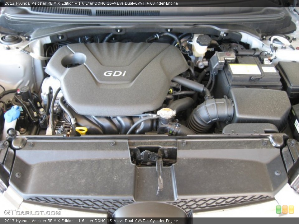 1.6 Liter DOHC 16-Valve Dual-CVVT 4 Cylinder Engine for the 2013 Hyundai Veloster #77943411