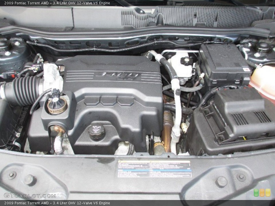 3.4 Liter OHV 12-Valve V6 Engine for the 2009 Pontiac Torrent #77943901