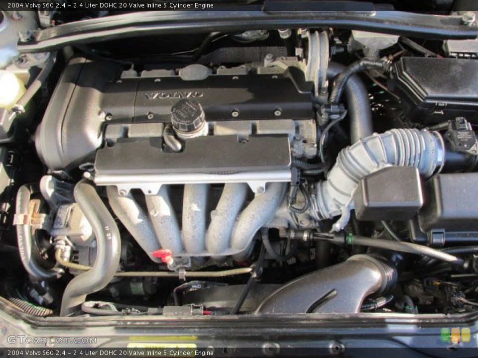 2.4 Liter DOHC 20 Valve Inline 5 Cylinder 2004 Volvo S60 Engine