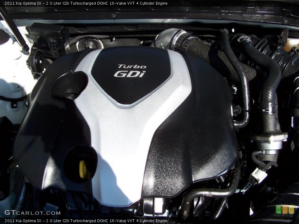 2.0 Liter GDi Turbocharged DOHC 16-Valve VVT 4 Cylinder Engine for the 2011 Kia Optima #77956149