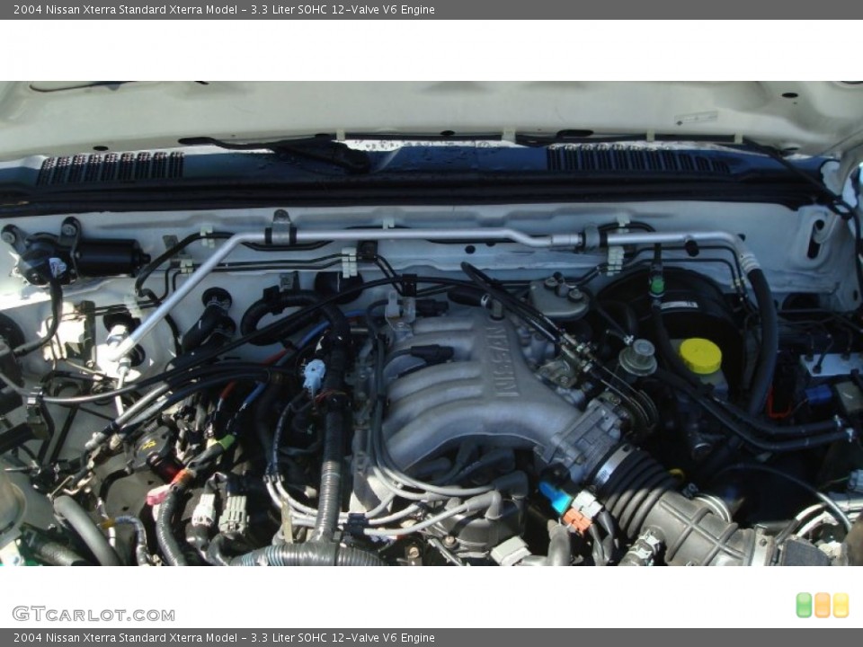 3.3 Liter SOHC 12-Valve V6 2004 Nissan Xterra Engine