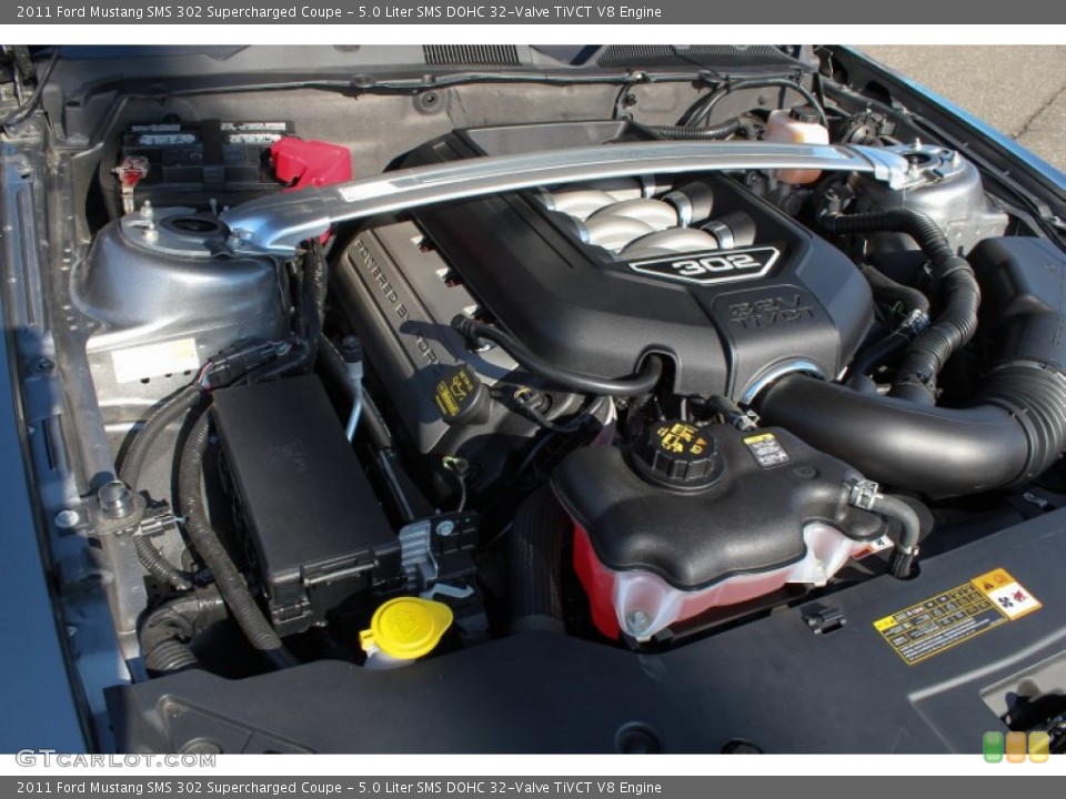 5.0 Liter SMS DOHC 32-Valve TiVCT V8 Engine for the 2011 Ford Mustang #77958942