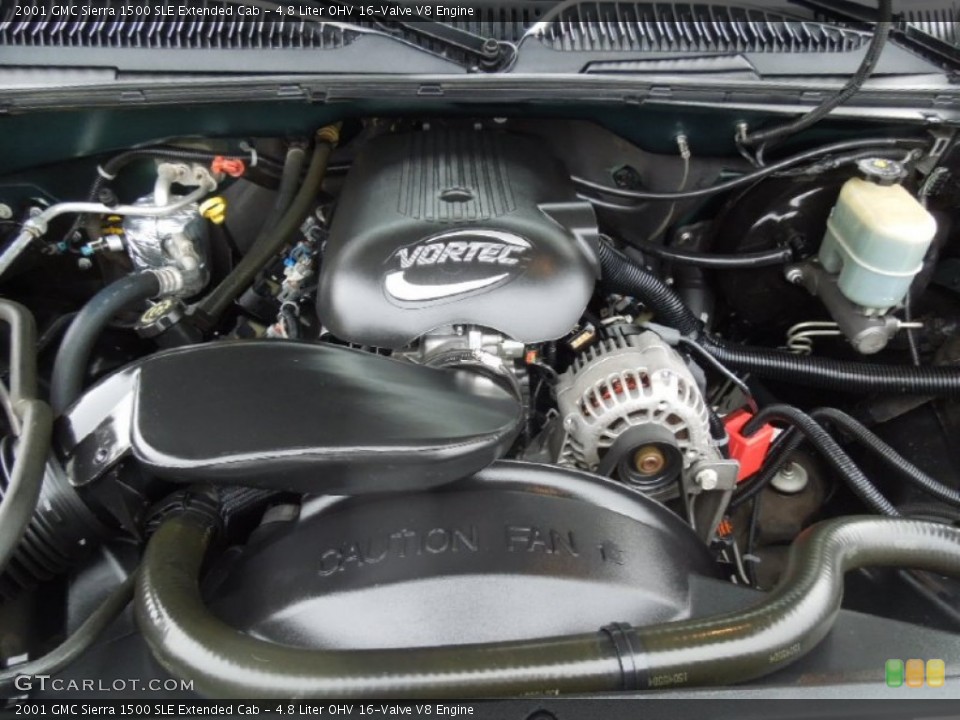 4.8 Liter OHV 16-Valve V8 Engine for the 2001 GMC Sierra 1500 #77964610