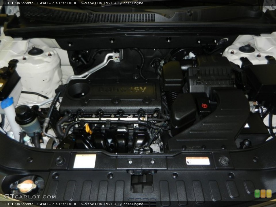2.4 Liter DOHC 16-Valve Dual CVVT 4 Cylinder Engine for the 2011 Kia Sorento #77965832