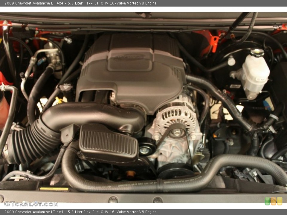 5.3 Liter Flex-Fuel OHV 16-Valve Vortec V8 Engine for the 2009 Chevrolet Avalanche #77971502