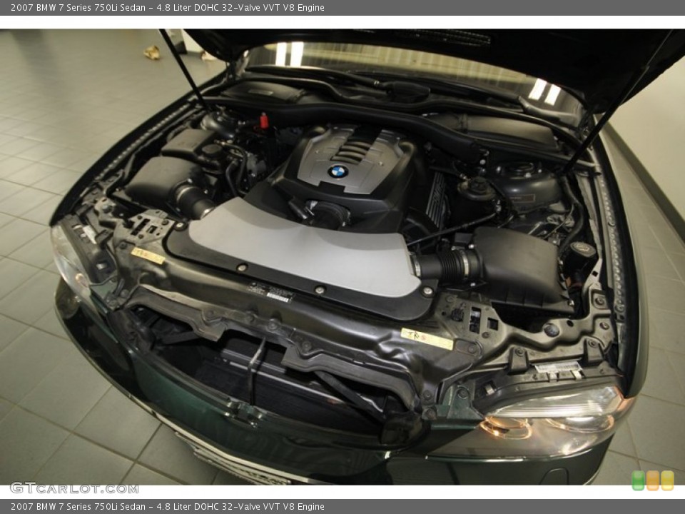 4.8 Liter DOHC 32-Valve VVT V8 Engine for the 2007 BMW 7 Series #77999121