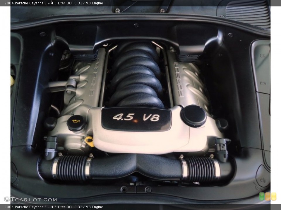 4.5 Liter DOHC 32V V8 2004 Porsche Cayenne Engine