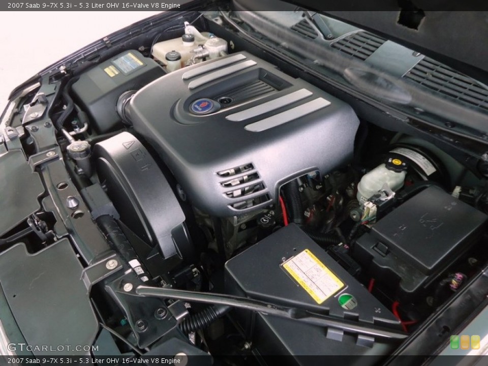 5.3 Liter OHV 16-Valve V8 2007 Saab 9-7X Engine