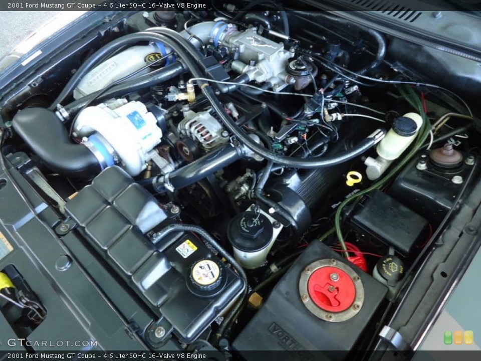 4.6 Liter SOHC 16-Valve V8 Engine for the 2001 Ford Mustang #78016340