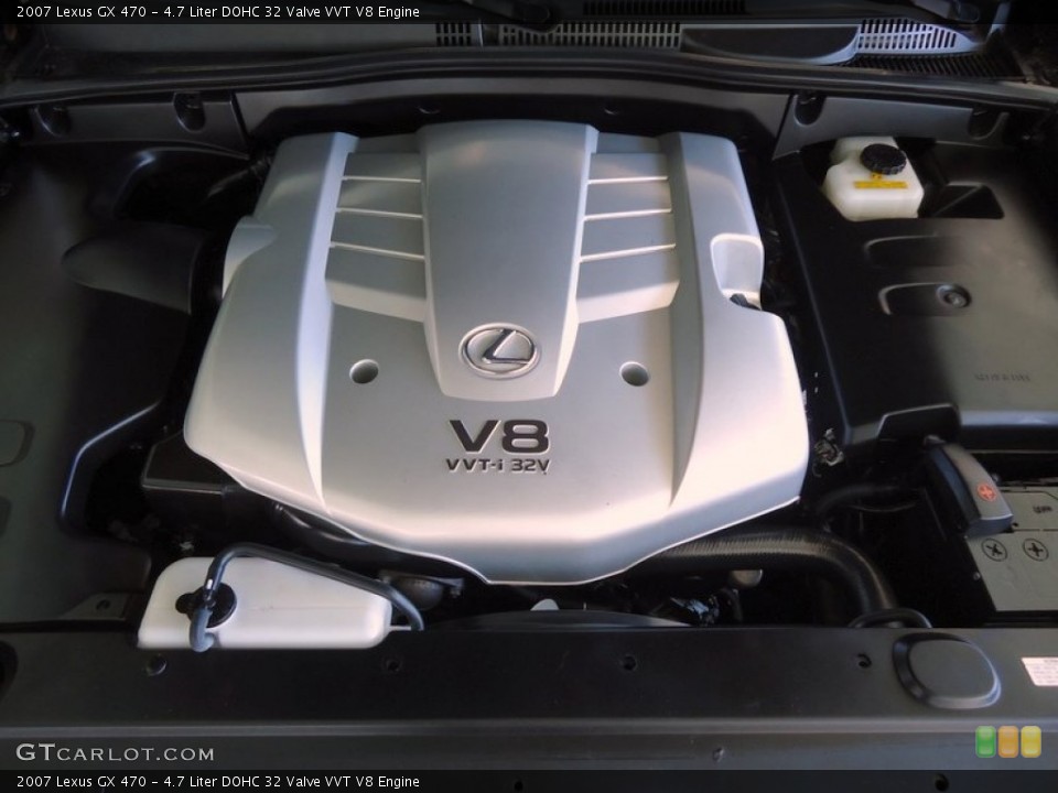 4.7 Liter DOHC 32 Valve VVT V8 2007 Lexus GX Engine