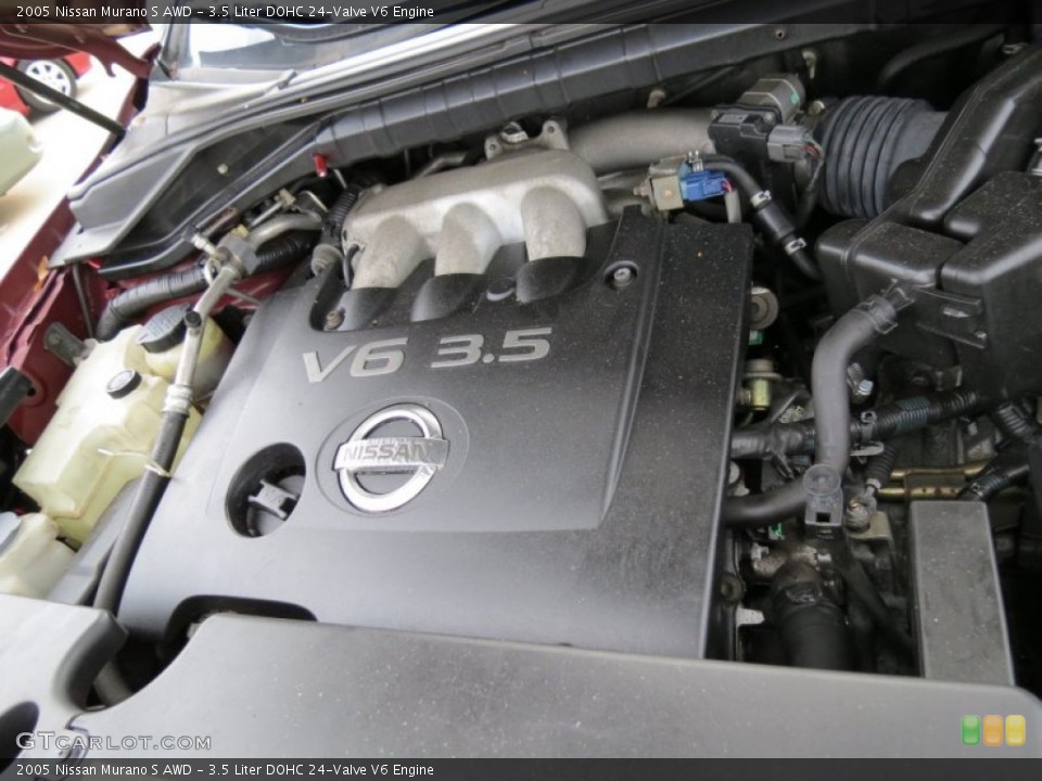 3.5 Liter DOHC 24-Valve V6 2005 Nissan Murano Engine