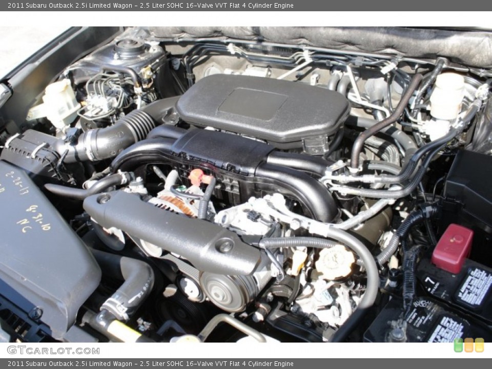 2.5 Liter SOHC 16-Valve VVT Flat 4 Cylinder Engine for the 2011 Subaru Outback #78036267