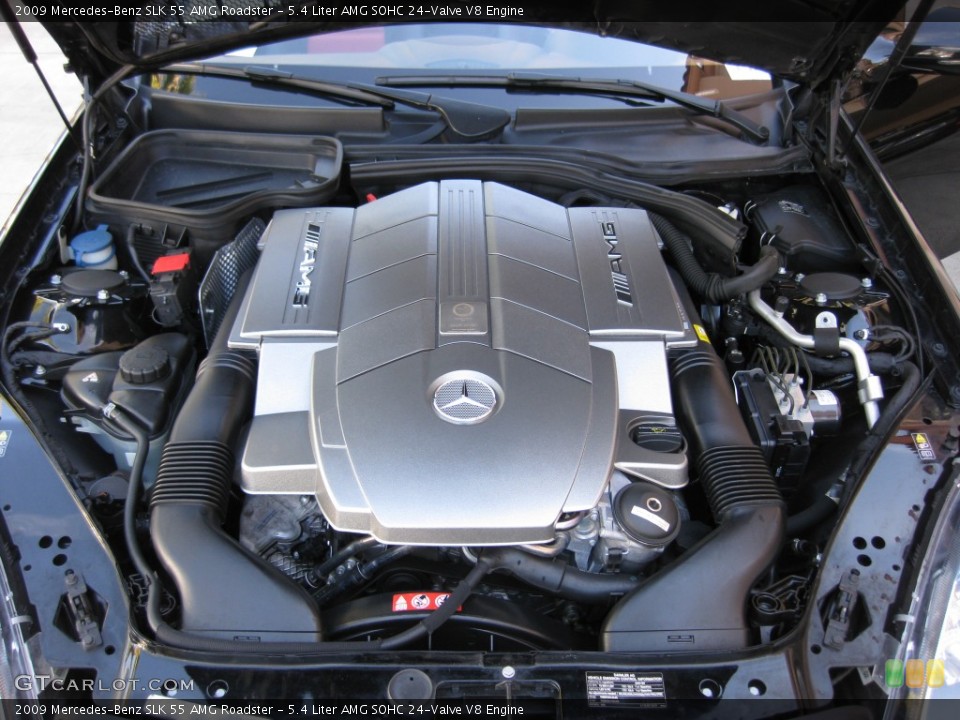 5.4 Liter AMG SOHC 24-Valve V8 2009 Mercedes-Benz SLK Engine