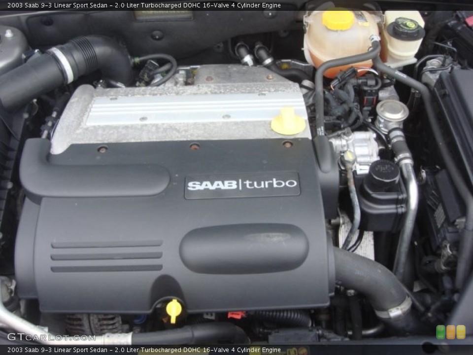 2.0 Liter Turbocharged DOHC 16-Valve 4 Cylinder Engine for the 2003 Saab 9-3 #78052194