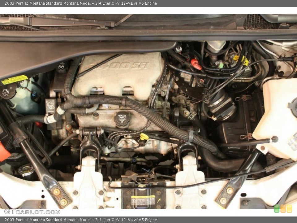 3.4 Liter OHV 12-Valve V6 Engine for the 2003 Pontiac Montana #78054993