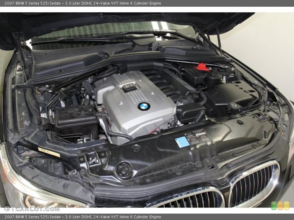 3.0 Liter DOHC 24-Valve VVT Inline 6 Cylinder Engine for the 2007 BMW 5 Series #78065610