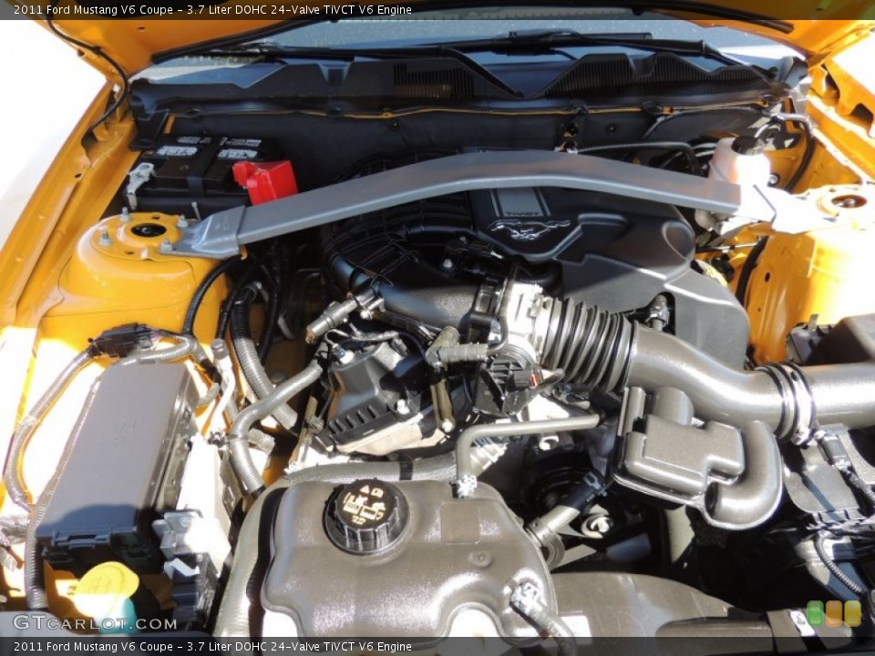3.7 Liter DOHC 24-Valve TiVCT V6 Engine for the 2011 Ford Mustang #78081248