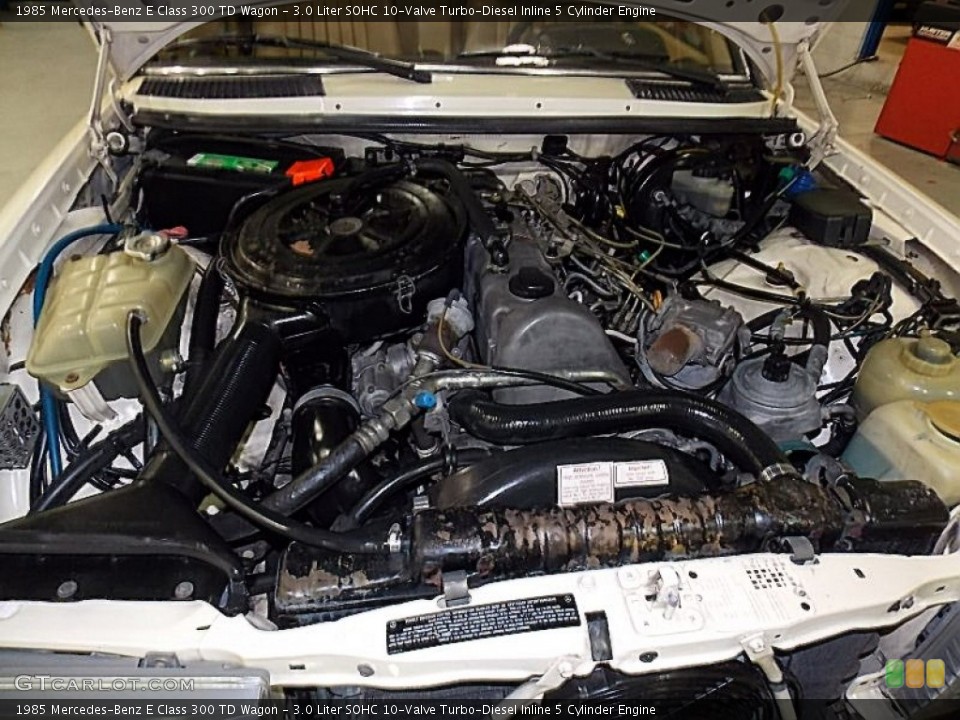 3.0 Liter SOHC 10-Valve Turbo-Diesel Inline 5 Cylinder Engine for the 1985 Mercedes-Benz E Class #78095318