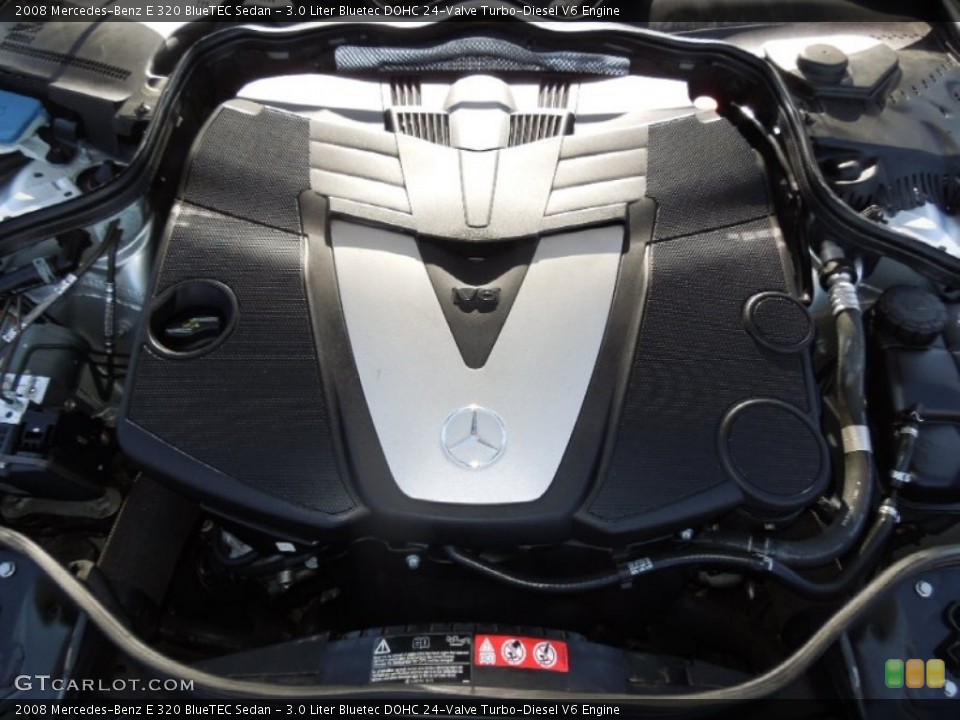 3.0 Liter Bluetec DOHC 24-Valve Turbo-Diesel V6 2008 Mercedes-Benz E Engine