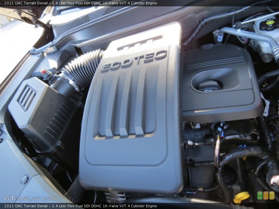 2.4 Liter Flex-Fuel SIDI DOHC 16-Valve VVT 4 Cylinder 2013 GMC Terrain Engine