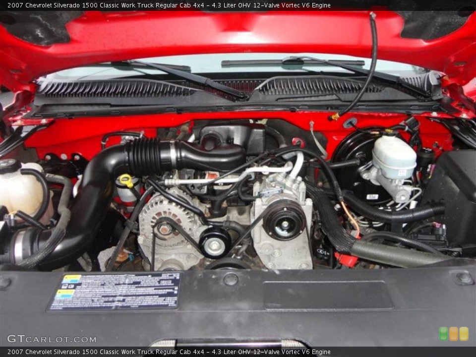 4.3 Liter OHV 12-Valve Vortec V6 Engine for the 2007 Chevrolet Silverado 1500 #78127653