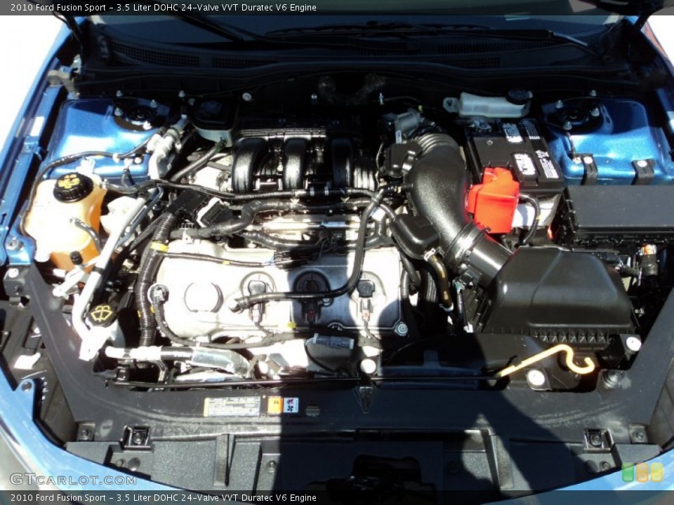 3.5 Liter DOHC 24-Valve VVT Duratec V6 Engine for the 2010 Ford Fusion #78143138