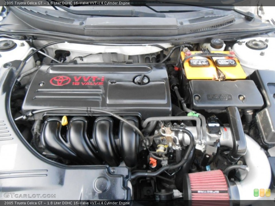 1.8 Liter DOHC 16-Valve VVT-i 4 Cylinder Engine for the 2005 Toyota Celica #78143280