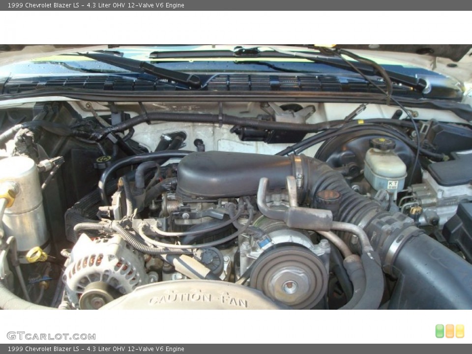 4.3 Liter OHV 12-Valve V6 1999 Chevrolet Blazer Engine