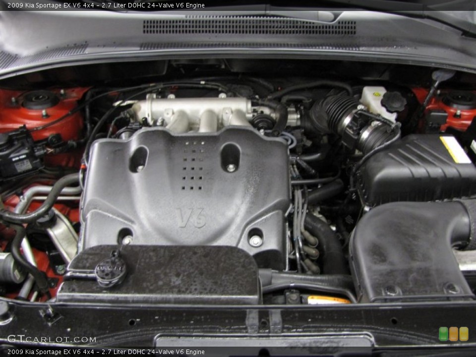 2.7 Liter DOHC 24-Valve V6 Engine for the 2009 Kia Sportage #78169524