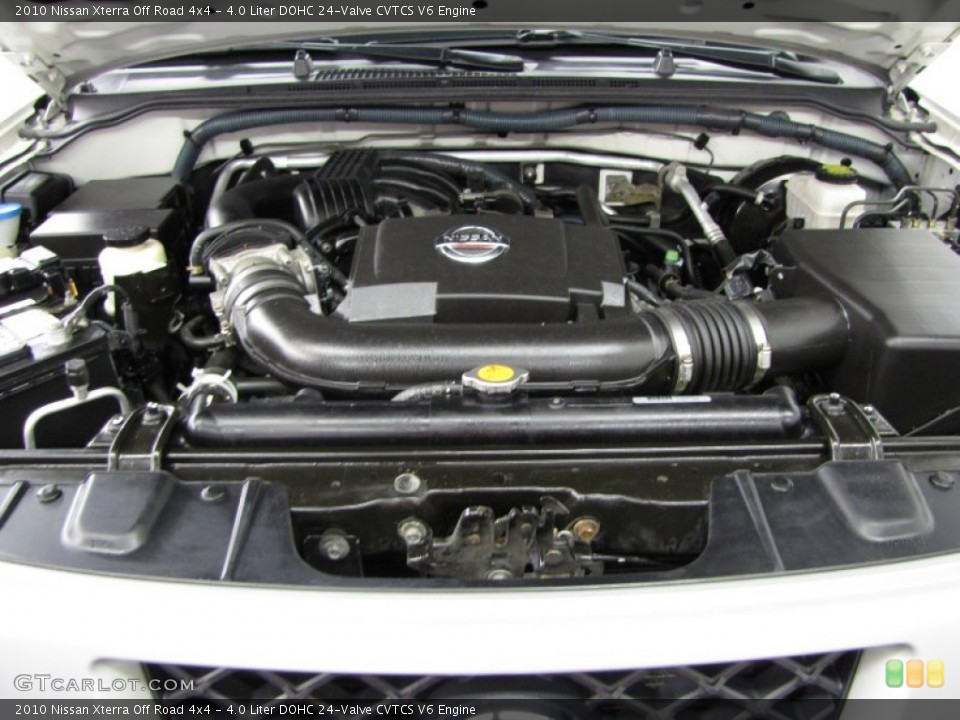 4.0 Liter DOHC 24-Valve CVTCS V6 2010 Nissan Xterra Engine