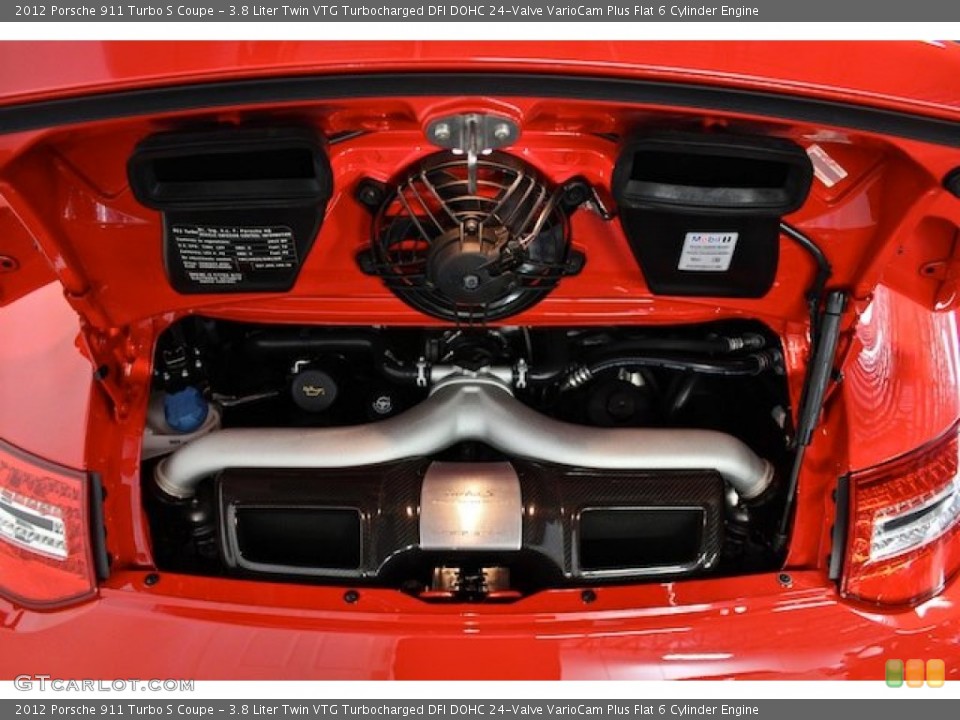 3.8 Liter Twin VTG Turbocharged DFI DOHC 24-Valve VarioCam Plus Flat 6 Cylinder Engine for the 2012 Porsche 911 #78193218