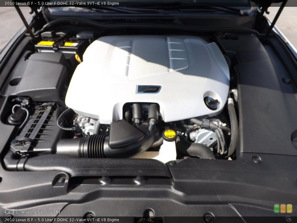 5.0 Liter F DOHC 32-Valve VVT-iE V8 2010 Lexus IS Engine